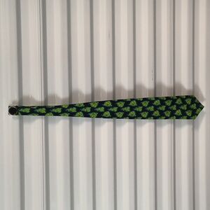 Vintage 1990s The Grinch Mens Neck Tie Stole Christmas Dr. Seuss Blue Green